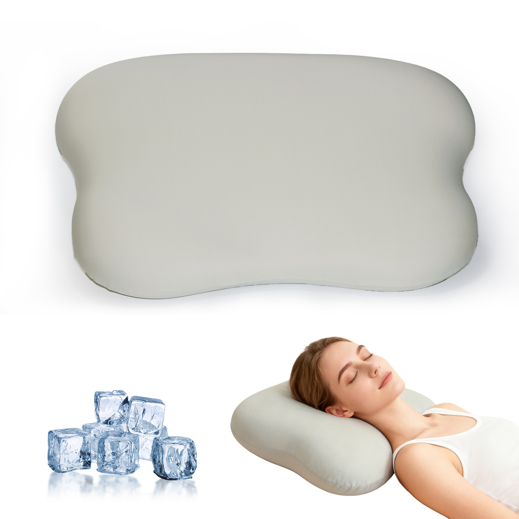 Memory Foam Orthopedic Pillow Neck Pain - Cervical Neck Pillow for Neck and