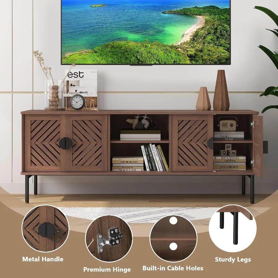 63 TV Stand for Living Room, E - Storage & Organization ulasan dan harga