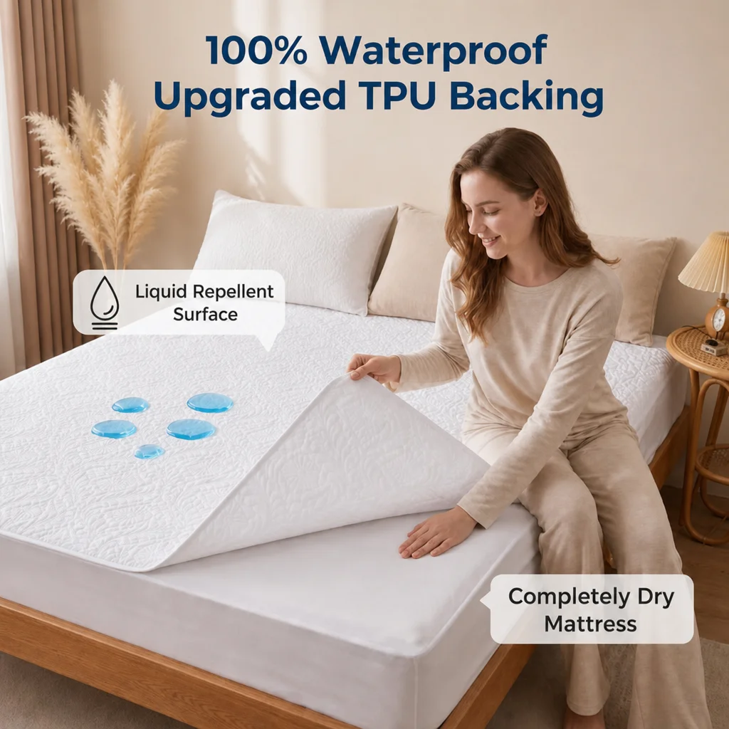 1pc Multi-Color Four-Corner El - Waterproof Mattress Protector Breathable ulasan dan harga