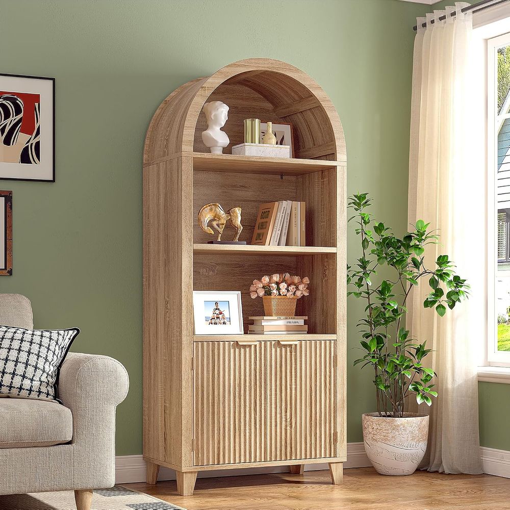 Arched Cabinet, 5-Tier Storage - Lighting ulasan dan harga