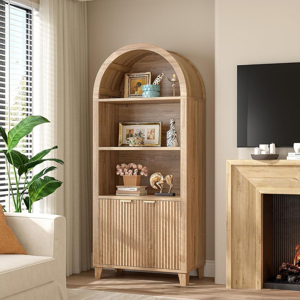 Arched Cabinet, 5-Tier Storage - Lighting ulasan dan harga